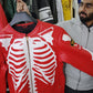 Supreme Vanson Leather X Bones Jacket (Red-White)