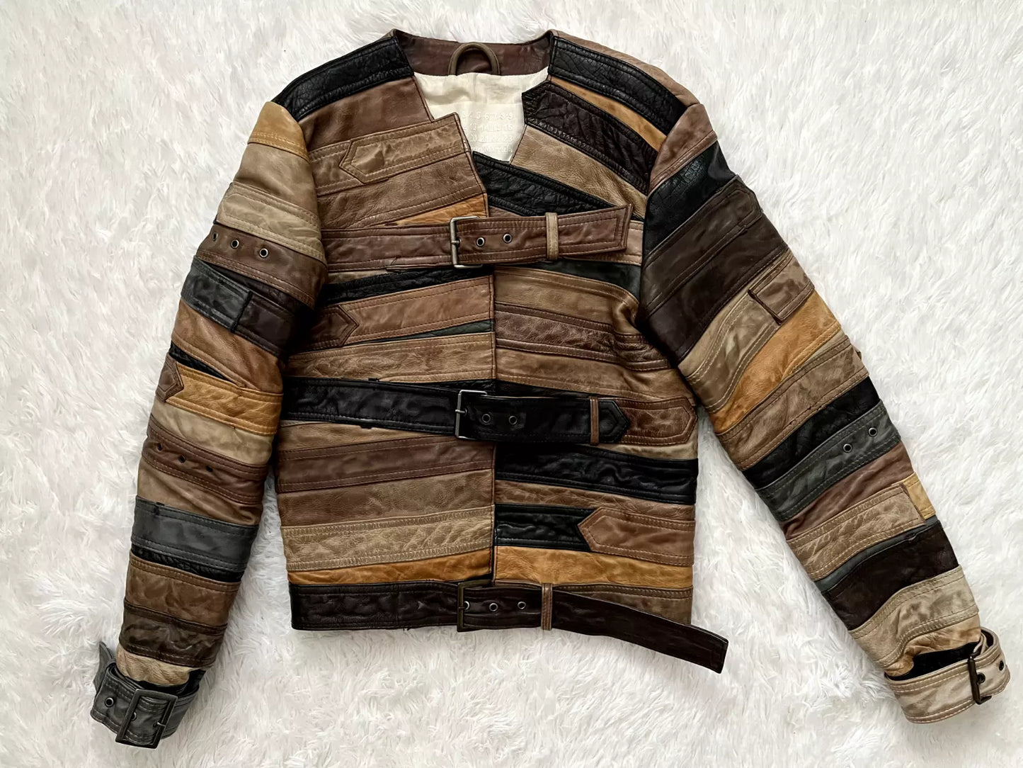 Primum Quality Maison Margiela x H&M Belted Genuine Leather Jacket