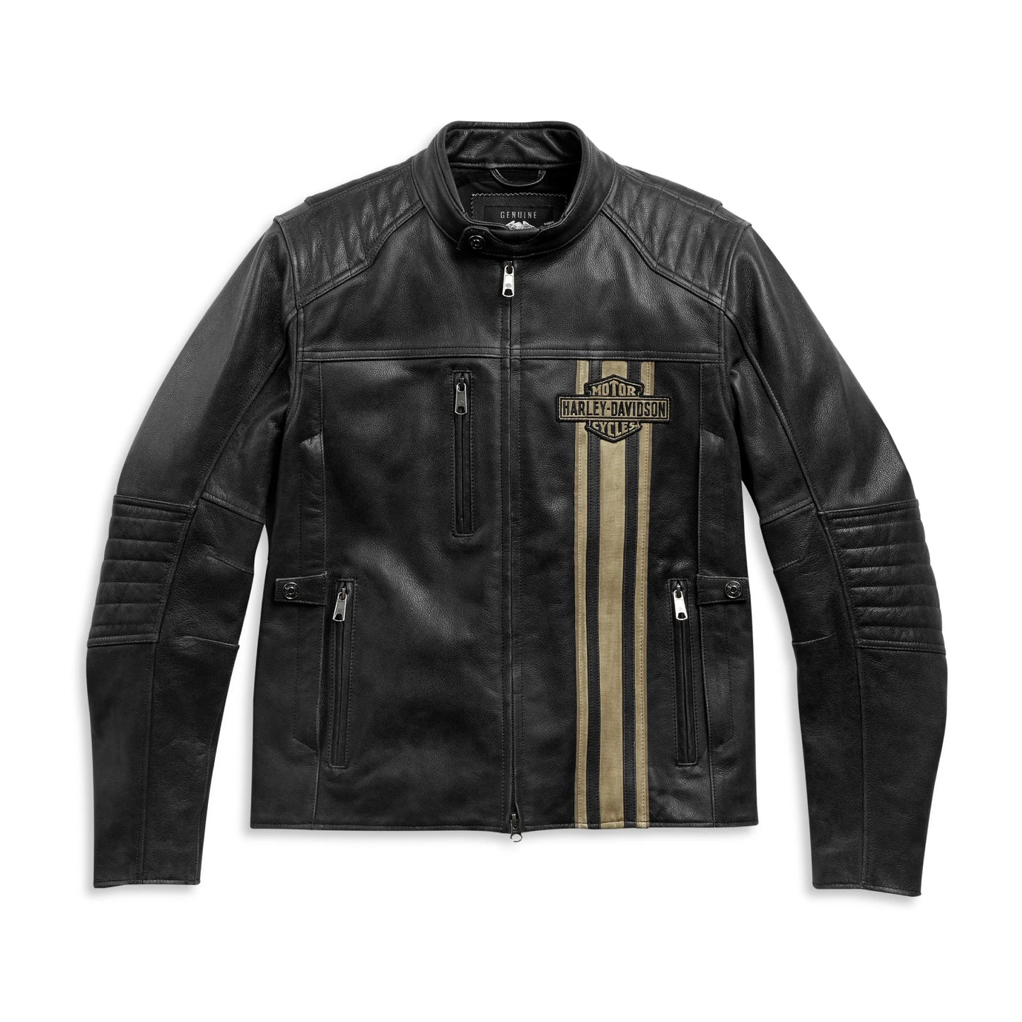 Men’s H-D Triple Vent Black Harley Davidson Leather Jackets