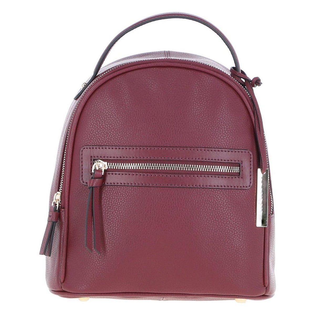 Premium Quality Small 100% Real Leather Backpack Burgundy