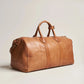 VTG Polo Ralph Lauren Light Brown Genuine Leather Duffel Heritage Travel Bags