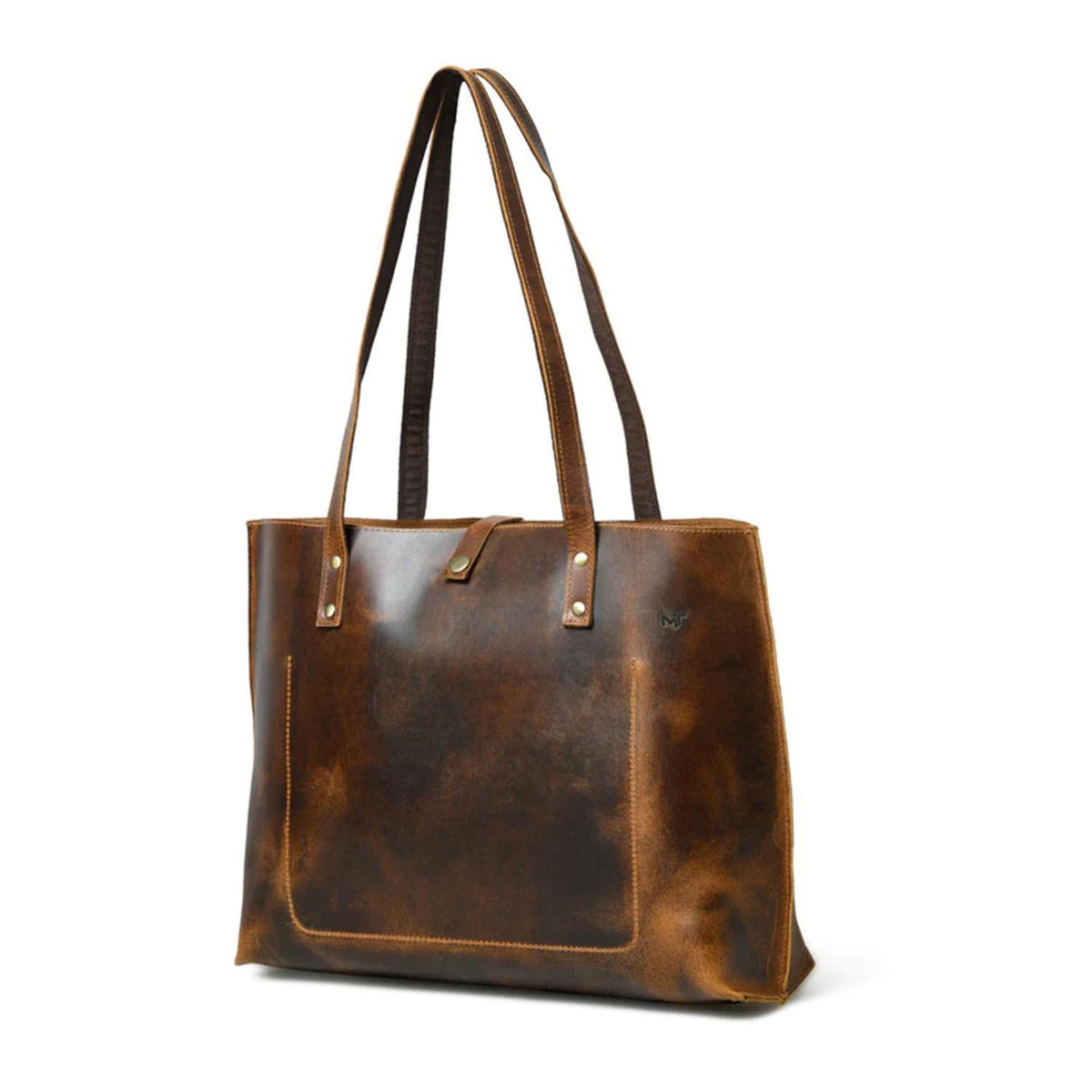 Buffalo Terry Women’s Leather Tote Bag Coffee Brown