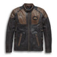 Men's Handmade Harley Davidson Triple Vent Passing Leather Motorcycle Jackets