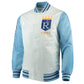 MLB Kansas City Royals Varsity Jacket Satin Jacket Team Varsity Jackets Baseball Jacket Letterman Jackets - White Sky Blue