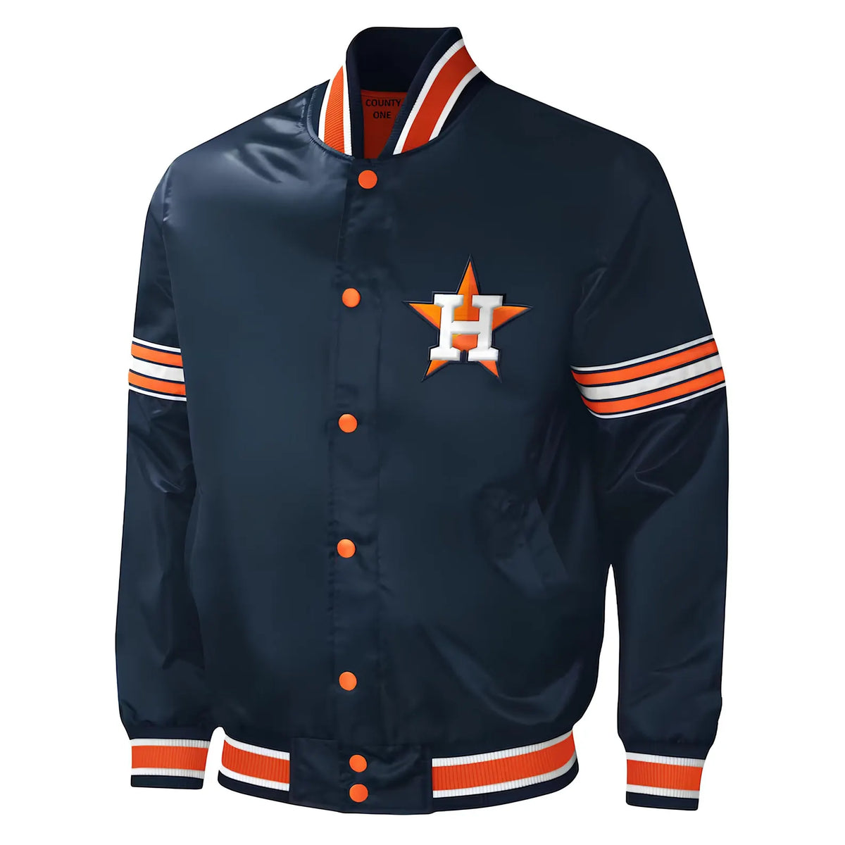 MLB Houston Astros Varsity Jacket Satin Jacket Custom Varsity Jackets Baseball Jacket Letterman Jackets- Navy Blue