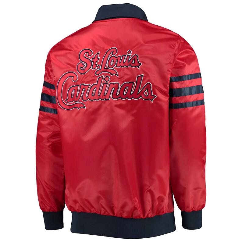 MLB St. Louis Cardinals Varsity Jacket Red Satin Jacket Baseball Jacket Custom Varsity Jackets