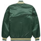 MLB Oakland Athletics Varsity Satin Jackets-Green