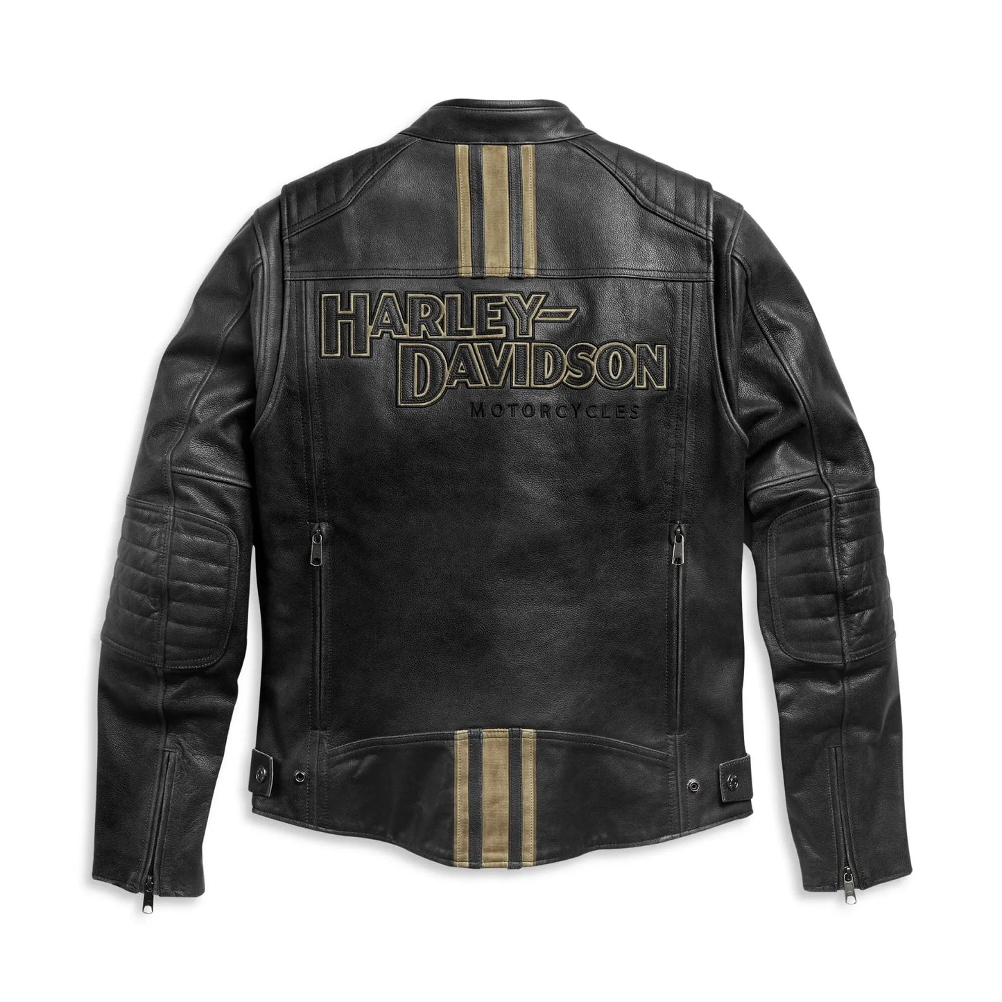 Men’s H-D Triple Vent Black Harley Davidson Leather Jackets