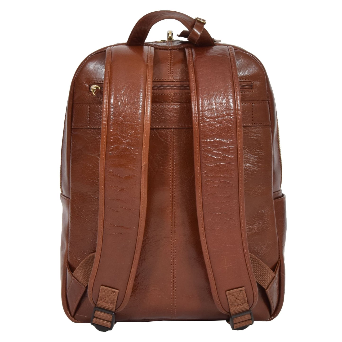 Premium Quality Exclusive Leather Backpack Organiser Rucksack Peru Tan