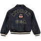 Men's Avirex Stadium Leather Jacket Las Vegas  Avirex jacket Short Body- Black