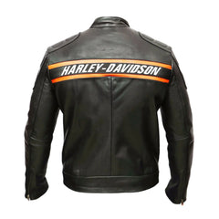 Harley Davidson Jacket Classic Harley Davidson Motorcycle Jacket Black & Orange