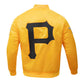 MLB Pittsburgh Pirates Varsity Jacket Golden Satin Baseball Jacket Team Varsity Jackets