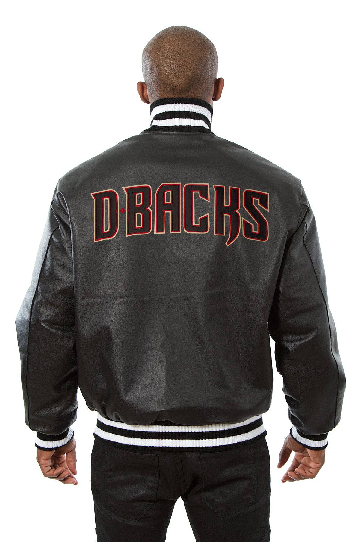 Arizona Diamondbacks Complete Leather Jacket - Black