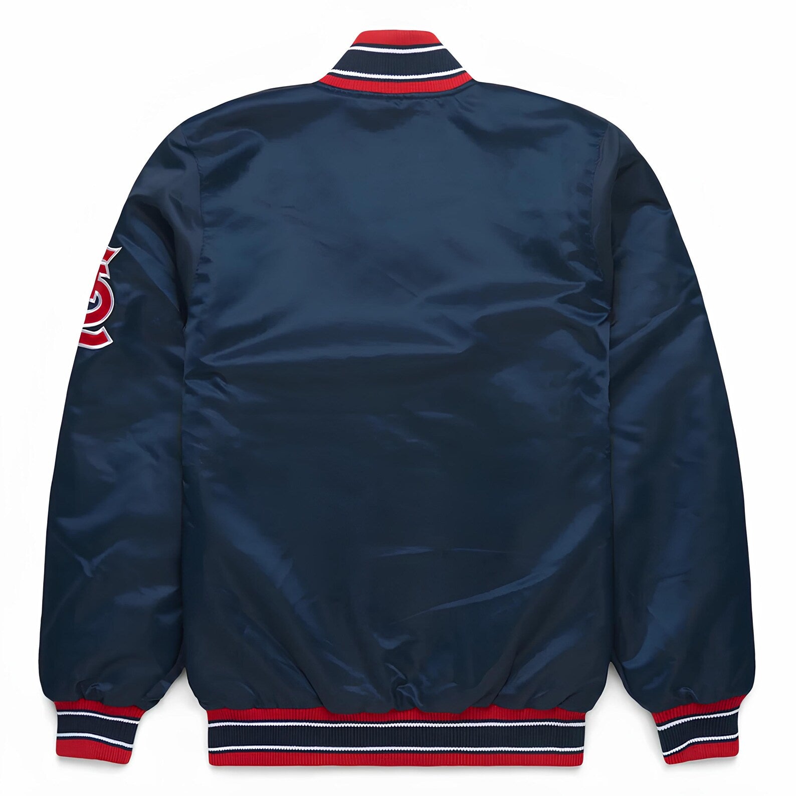 MLB St. Louis Cardinals Varsity Jacket Satin Baseball Jackets Team Varsity Jackets Letterman- Navy Blue