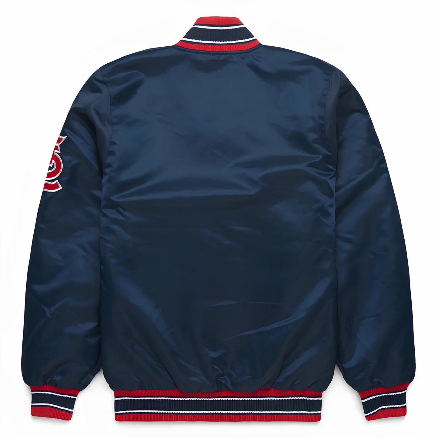 MLB St. Louis Cardinals Varsity Jacket Satin Baseball Jackets Team Varsity Jackets Letterman- Navy Blue