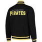 MLB Pittsburgh Pirates Varsity Jacket Black Satin Jacket Custom Varsity Jackets Letterman Jacket Baseball Jackets