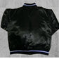 Satin Varsity Jacket NFLL league Orlandoo Floridaa Letterman Black Bomber Jacket Custom Varsity Jackets