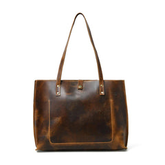 Buffalo Terry Women’s Leather Tote Bag Coffee Brown