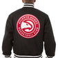 Atlanta Hawks Embroidered Wool Jacket - Black