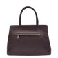 Womens Real Leather Croc Print Handbag Long Strap CAROL Brown
