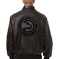 Atlanta Hawks Original Full Leather Jacket - Black/Black