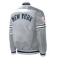 MLB New York Yankees Varsity Jacket Satin Team Varsity Jackets Baseball Jacket- Silver
