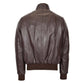 Premium Quality Mens Leather Bomber Flight Jacket Tom Brown