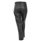 Ladies Leather Slim Fit Trousers Black