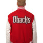 Arizona Diamondbacks Domestic Two-Tone Wool and Leather Jacket-Red/White