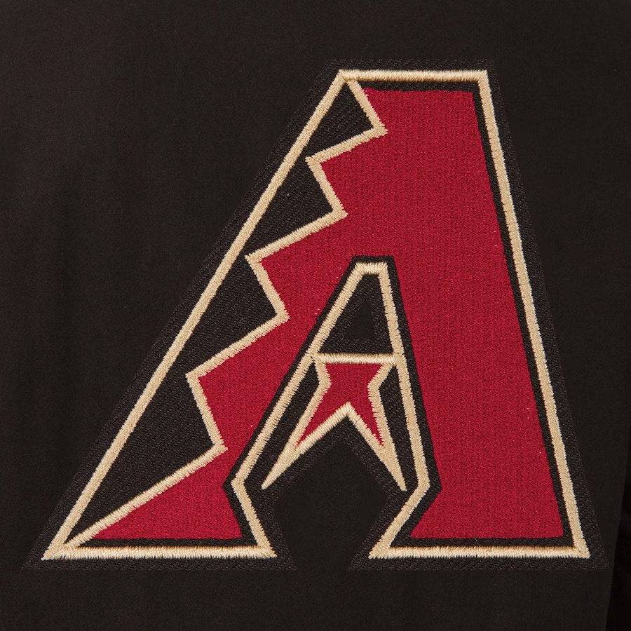 Arizona Diamondbacks JH Design Women's Embroidered Logo Full -Wool Jacket - Black