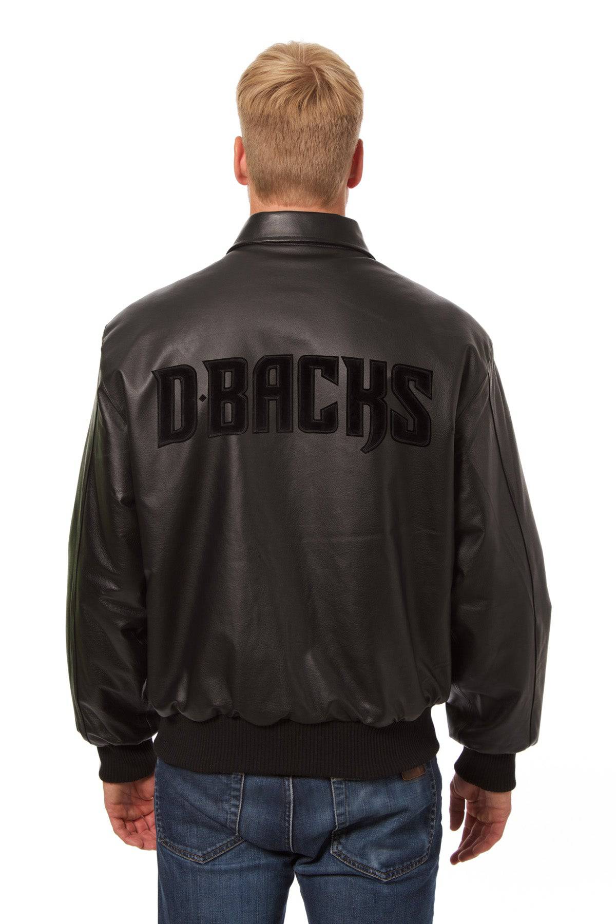 Arizona Diamondbacks Full Original Leather Jacket - Black/Black