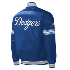 MLB Los Angeles Dodgers Varsity Jacket Satin Jacket Letterman Jacket Baseball Jacket Custom Varsity Jackets Team Varsity Jackets-Blue