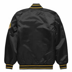 MLB Pittsburgh Pirates Varsity Jacket Satin Jacket- Black