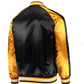 MLB Pittsburgh Pirates Jacket Satin Jacket Baseball Jacket Team Varsity Jackets Letterman Jacket Custom Varsity Jackets-Black Golden