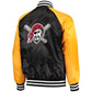 MLB Pittsburgh Pirates Varsity Jacket Satin Jacket Baseball Jacket Team Varsity Jackets Custom Varsity Jackets Letterman Jacket-Black Golden