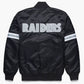 NFL Las Vegas Raider Satin Letterman Jacket Baseball Jacket Varsity Jackets- Black