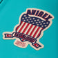 Men’s Avirex Leather Jacket Iconic Avirex Jacket (Blue Green)