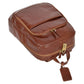 Premium Quality Exclusive Leather Backpack Organiser Rucksack Peru Tan