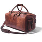 Personalized Full Grain Leather Duffle Bag