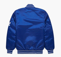 Vintage Los Angeles Dodgers Satin Bomber Jacket-Blue