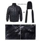 Premium Quality Men’s Real Leather Jacket with Removable Hood