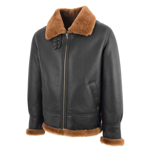 Men’s Classic B3 Original Sheepskin Jacket Brown Ginger