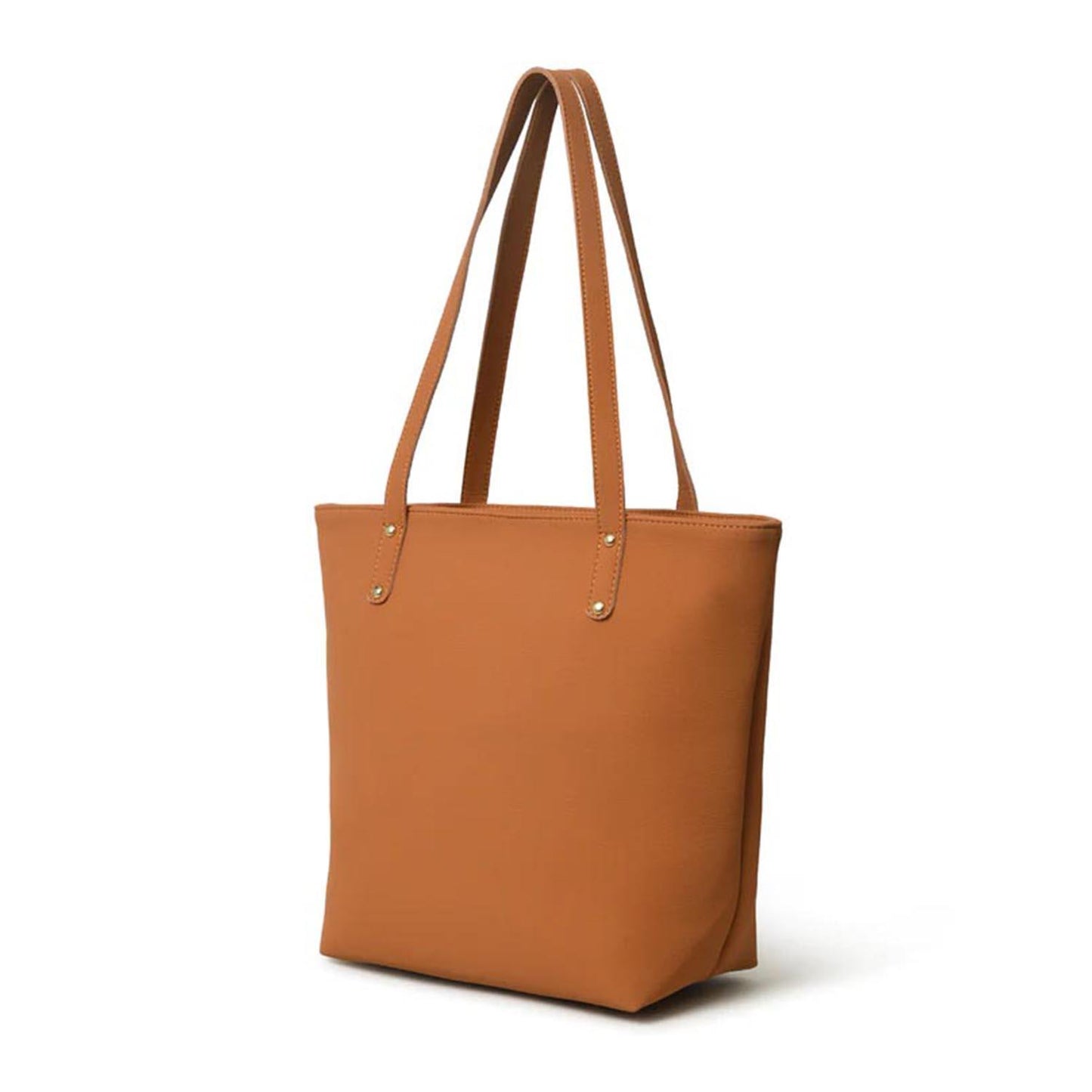 Era Vegan Women’s Leather Tote Bag Tan Brown Color