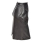 Ladies Leather 22inch Long Knee Length Pencil Skirt SKT1 Black