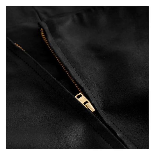 Leather Women’s Top Soft Quality Nero Black
