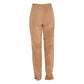 Womens Suede Leather Trousers Sand/Sue
