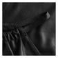 Premium Quality Women’s Leather top with Waistband Nero Black