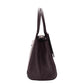 Womens Real Leather Croc Print Handbag Long Strap CAROL Brown