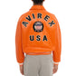 Men's Avirex Leather Jacket Iconic Avirex jacket (Orange )