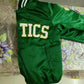 Boston Celtics Green Satin Bomber Varsity Jacket NBA Basketball Bomber Men Jacket-Geen